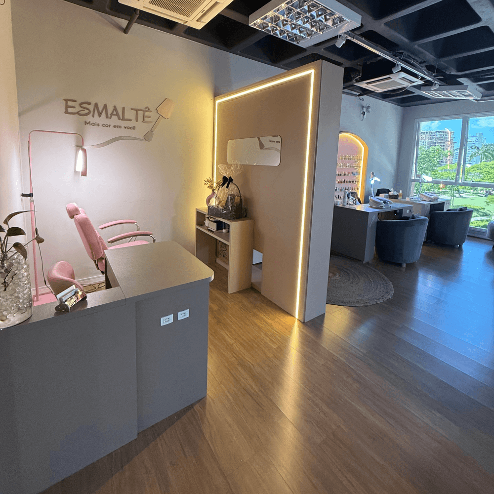 Ambiente real da Esmaltê